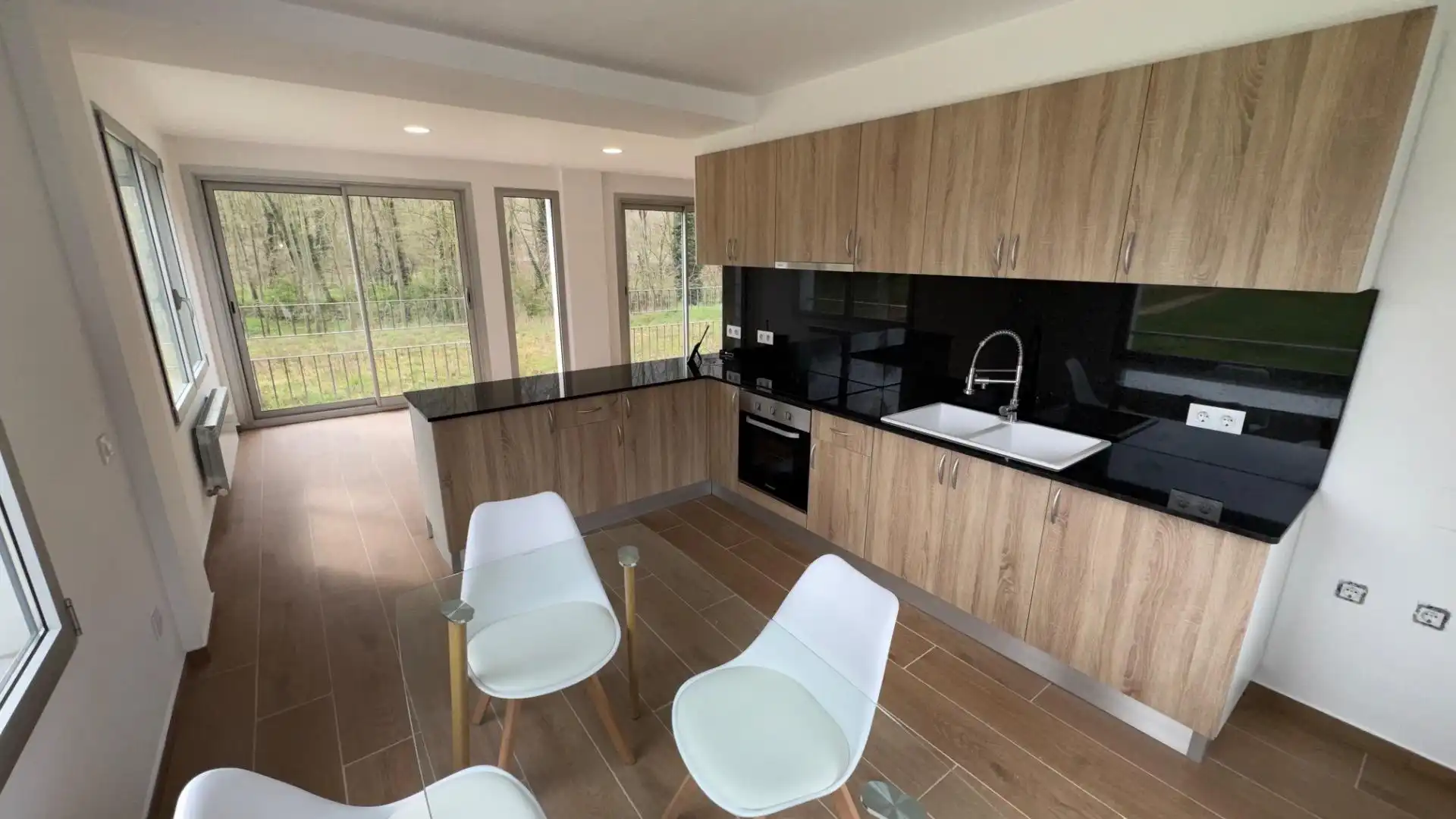 Cocina de Casa o chalet en venta en Sant Feliu de Pallerols con Parquet