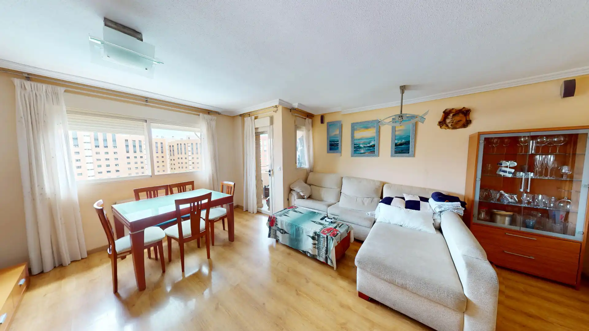 Sala de estar de Piso en venta en Alicante / Alacant con Aire acondicionado, Calefacción y Terraza