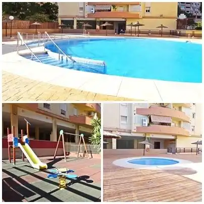 Swimming pool of Flat for sale in Málaga Capital  with Air Conditioner, Terrace and Furnished