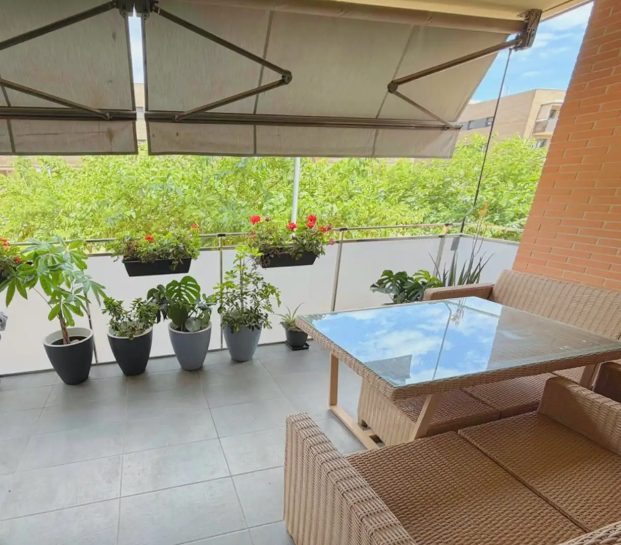 Terrace of Flat for sale in El Prat de Llobregat  with Air Conditioner, Parquet flooring and Terrace