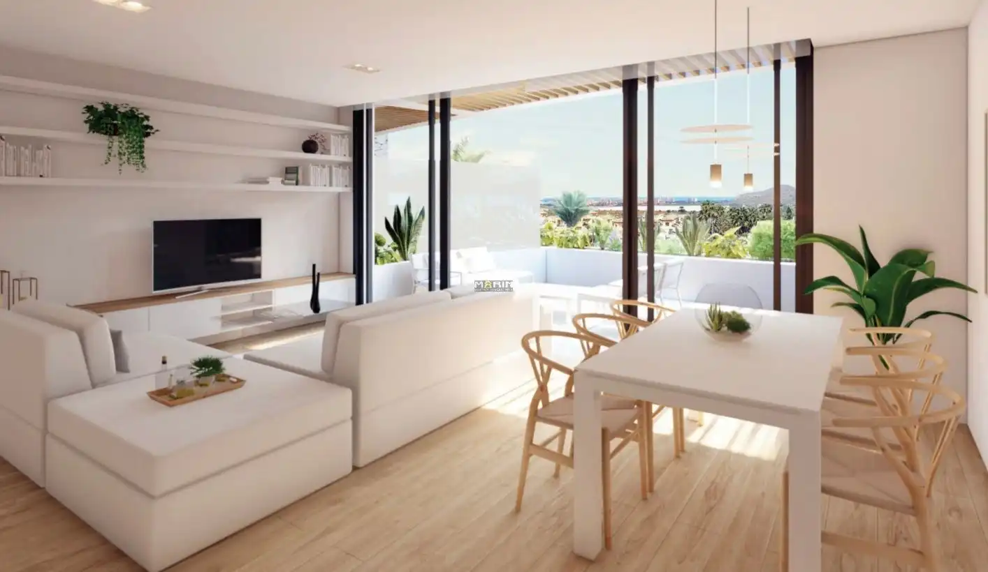 Sala de estar de Ático en venta en Cartagena con Aire acondicionado, Calefacción y Terraza