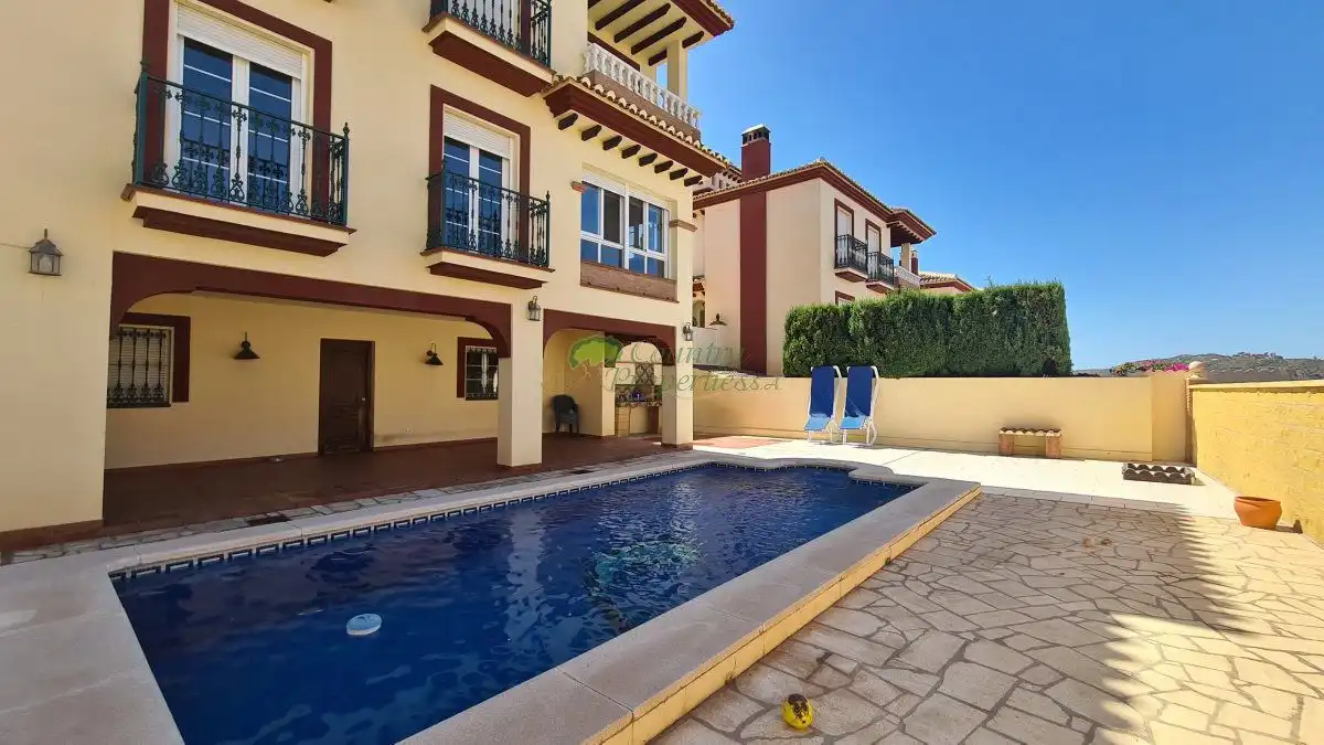 Exterior view of Houses for sale in Canillas de Albaida  with Air Conditioner, Terrace and Storage room