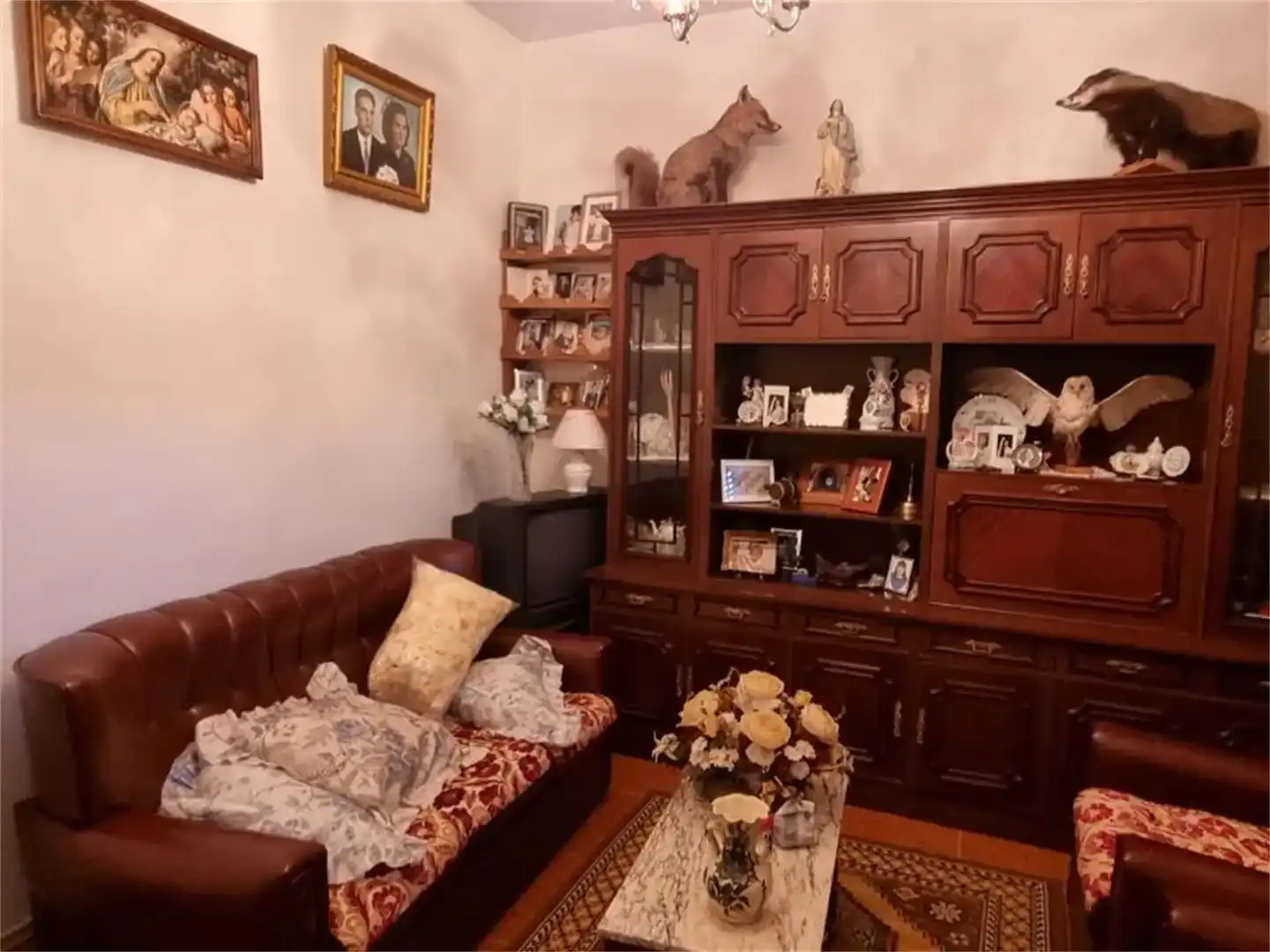 Sala d'estar de Casa adosada en venda en Destriana