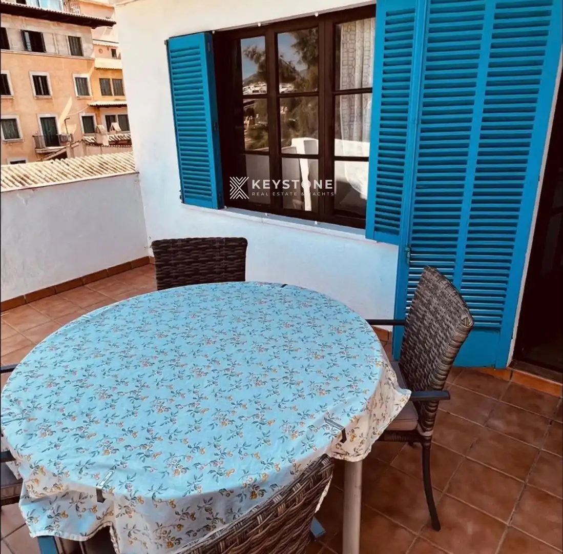 Terrasse von Wohnung zur Miete in  Palma de Mallorca mit Klimaanlage, Terrasse und Möbliert