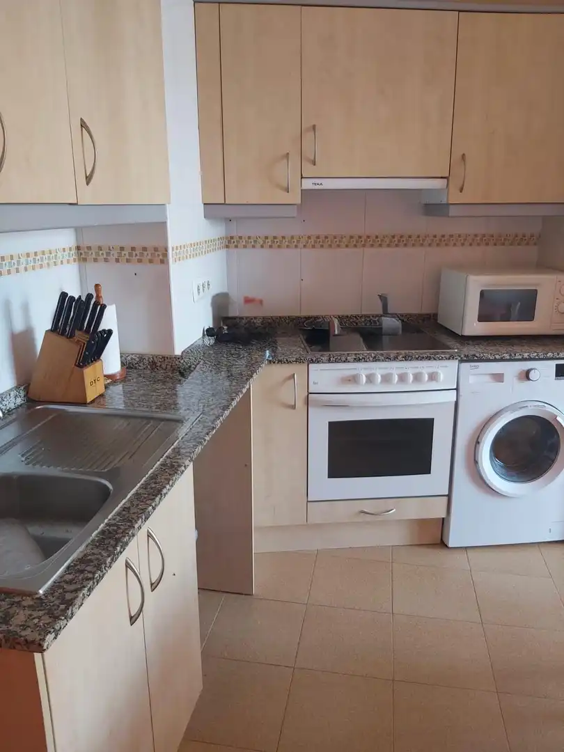 Küche von Wohnung zum Verkauf in Pedrola mit Heizung, Parkett und Terrasse