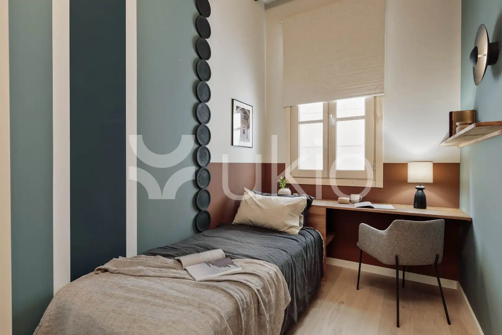 Habitación de Apartamento de alquiler en Barcelona con Aire acondicionado, Calefacción y Amueblado