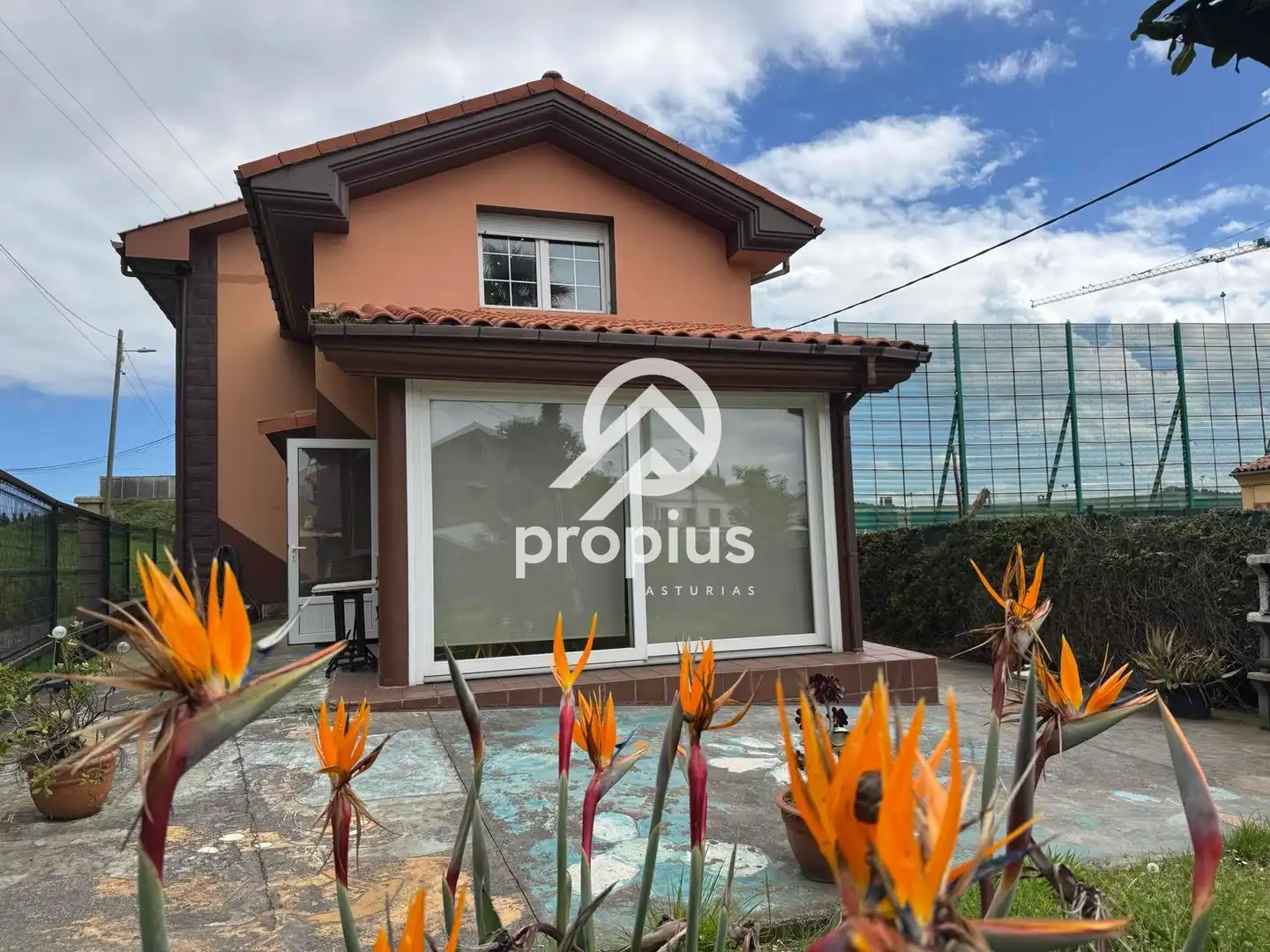 Exterior view of Houses for sale in Avilés  with Heating, Private garden and Parquet flooring