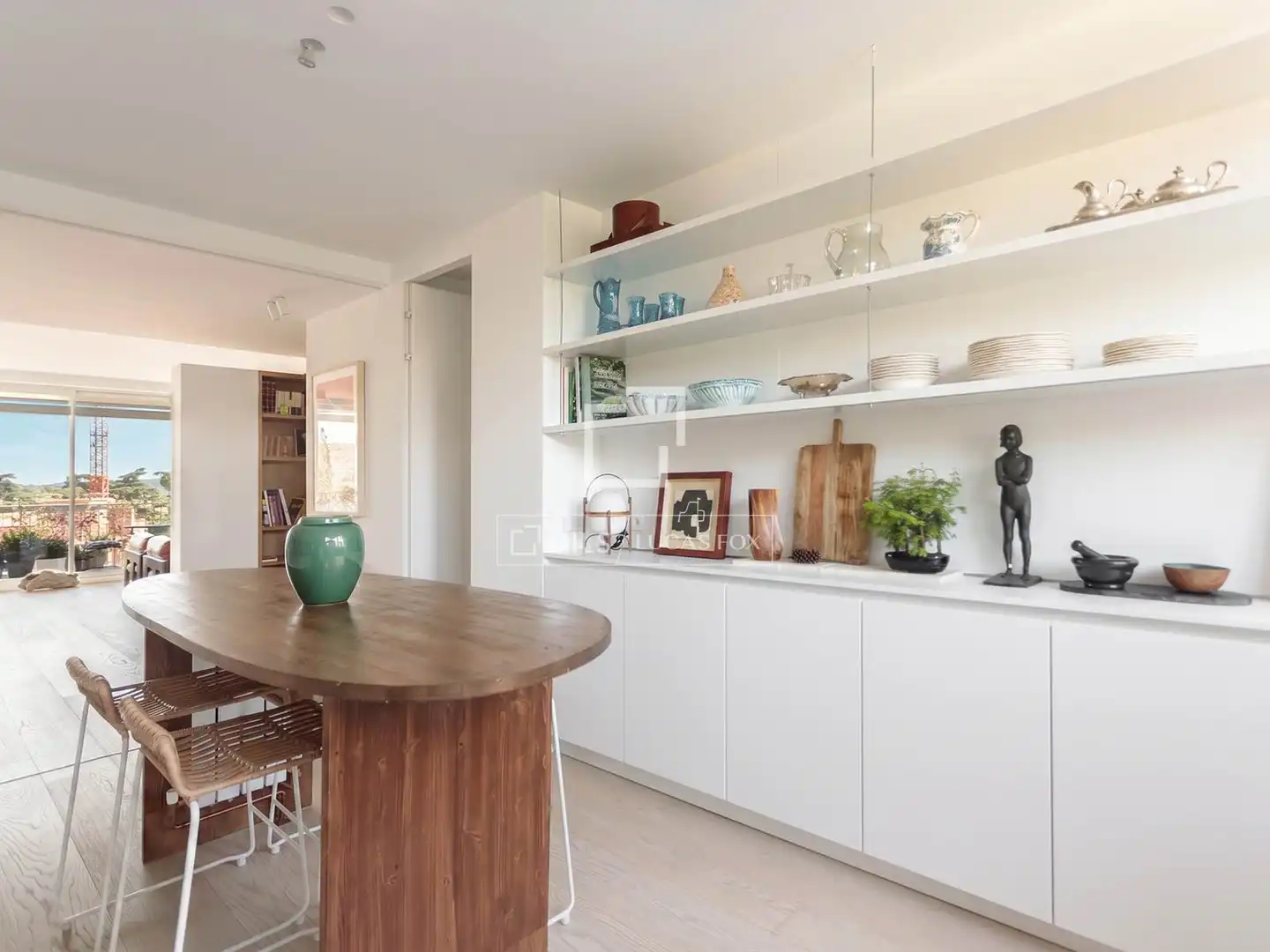 Kitchen of Flat for rent in Madrid  with Air Conditioner, Heating and Private garden