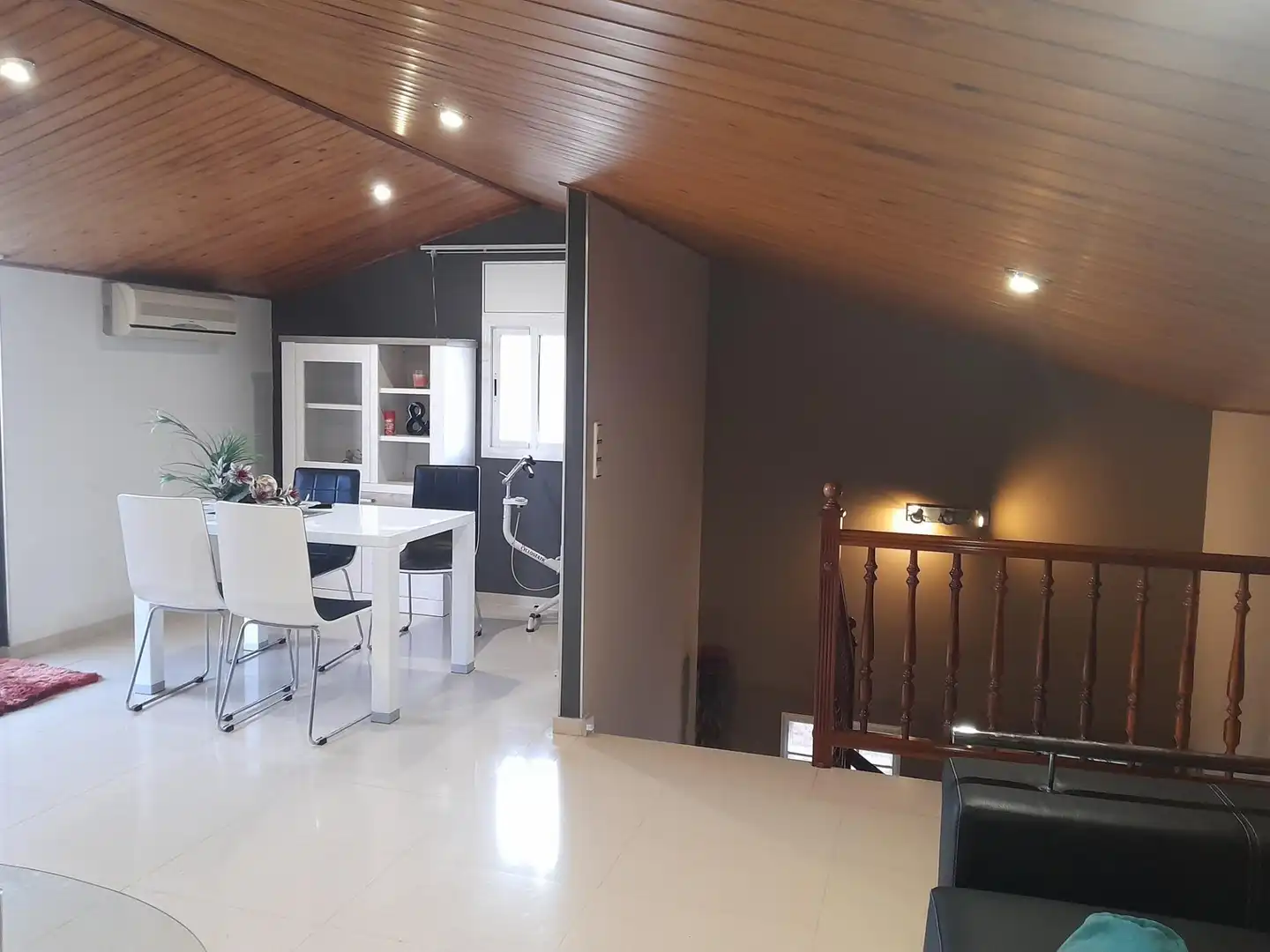 Esszimmer von Haus oder Chalet zur Miete in Premià de Mar mit Klimaanlage, Terrasse und Balkon