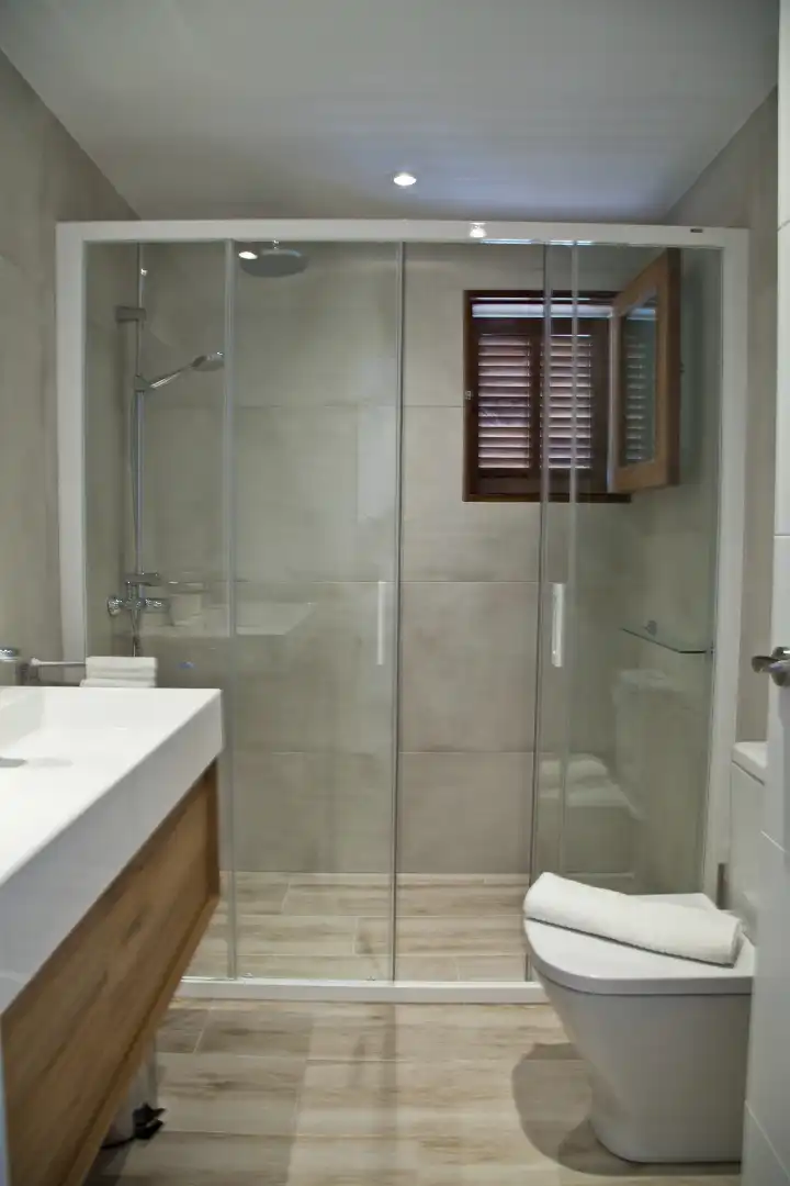 Baño de Casa adosada en venta en  Palma de Mallorca con Aire acondicionado, Calefacción y Jardín privado
