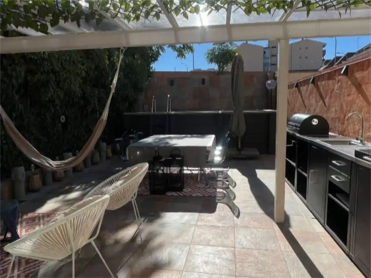 Terrassa de Casa adosada per a compartir en Ciempozuelos amb Aire condicionat, Piscina i Moblat