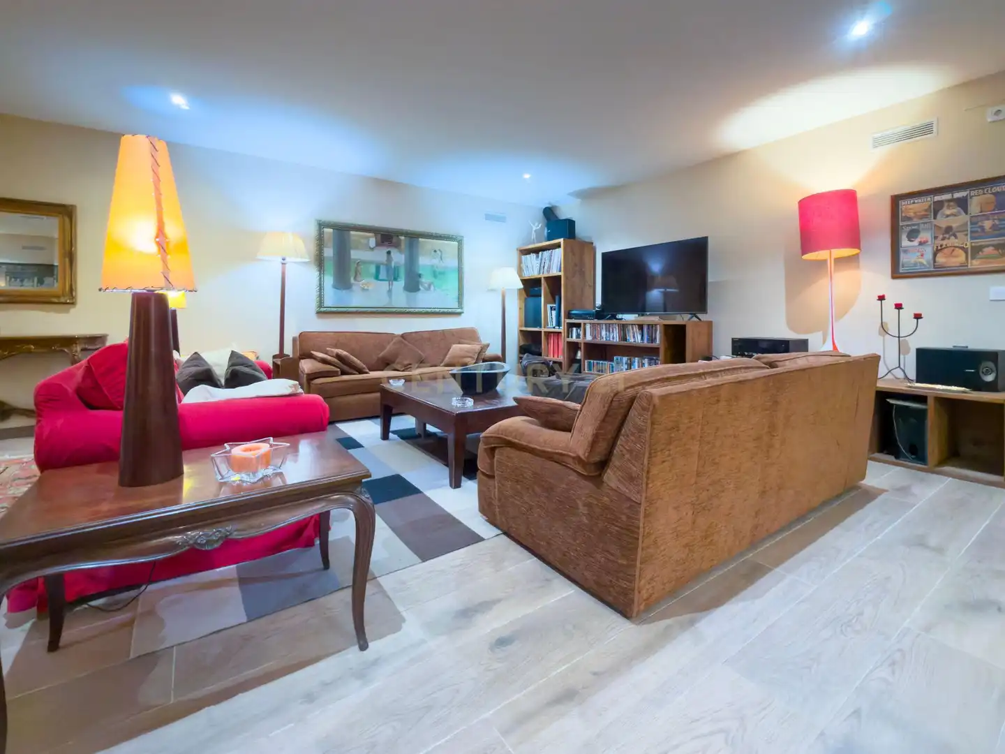 Sala d'estar de Casa o xalet en venda en Sant Vicenç de Montalt amb Aire condicionat, Jardí privat i Traster