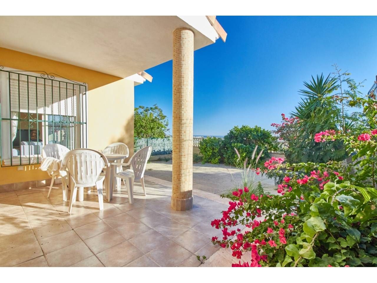 Terraza de Casa o chalet de alquiler en Mutxamel con Aire acondicionado, Calefacción y Jardín privado