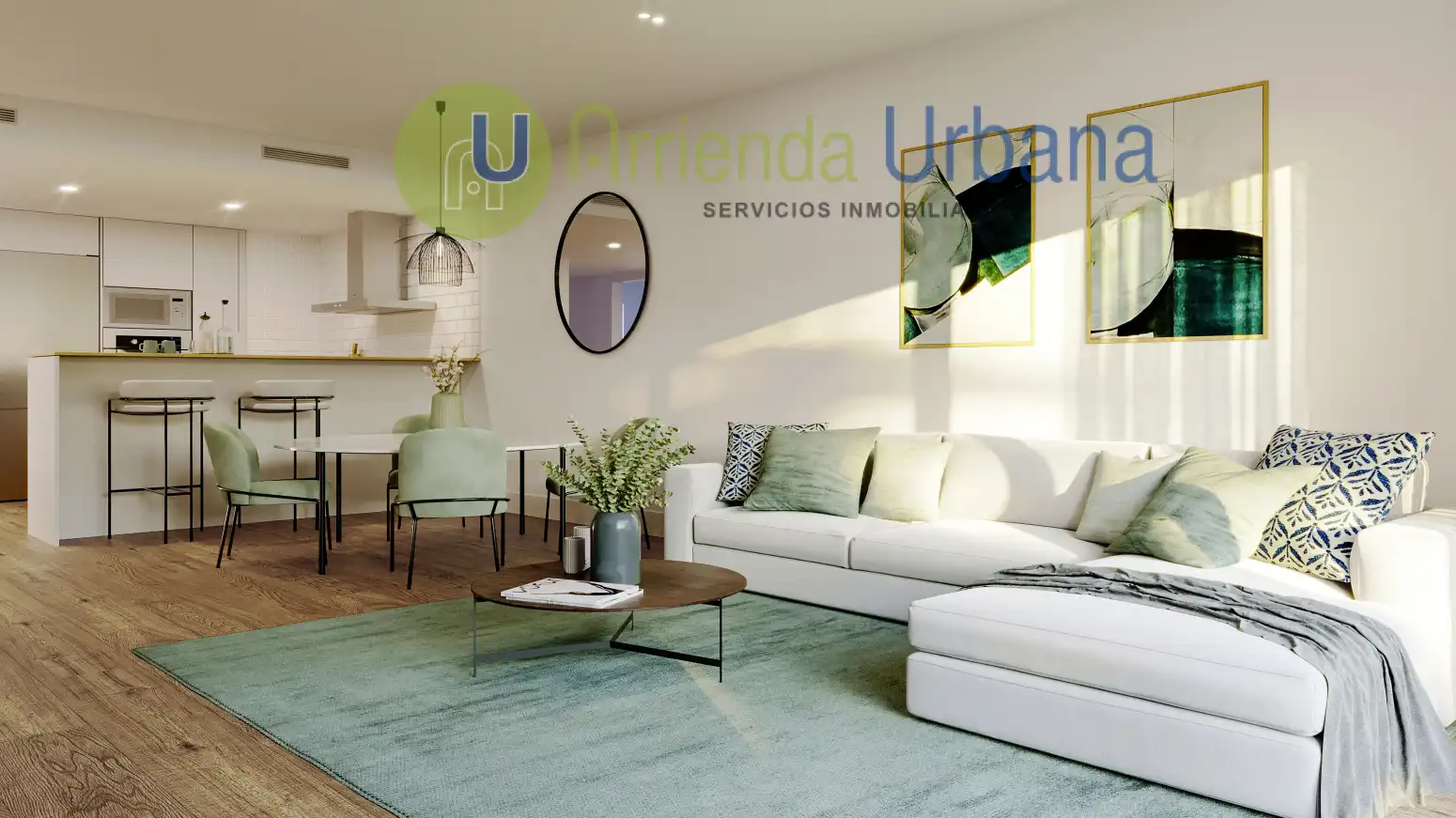 Wohnzimmer von Wohnung zum Verkauf in Monforte del Cid mit Klimaanlage, Heizung und Privatgarten