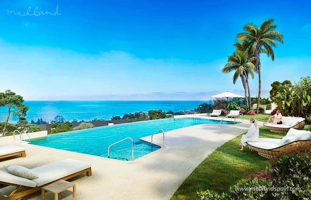 Piscina de Casa o xalet en venda en Benalmádena amb Aire condicionat, Jardí privat i Terrassa