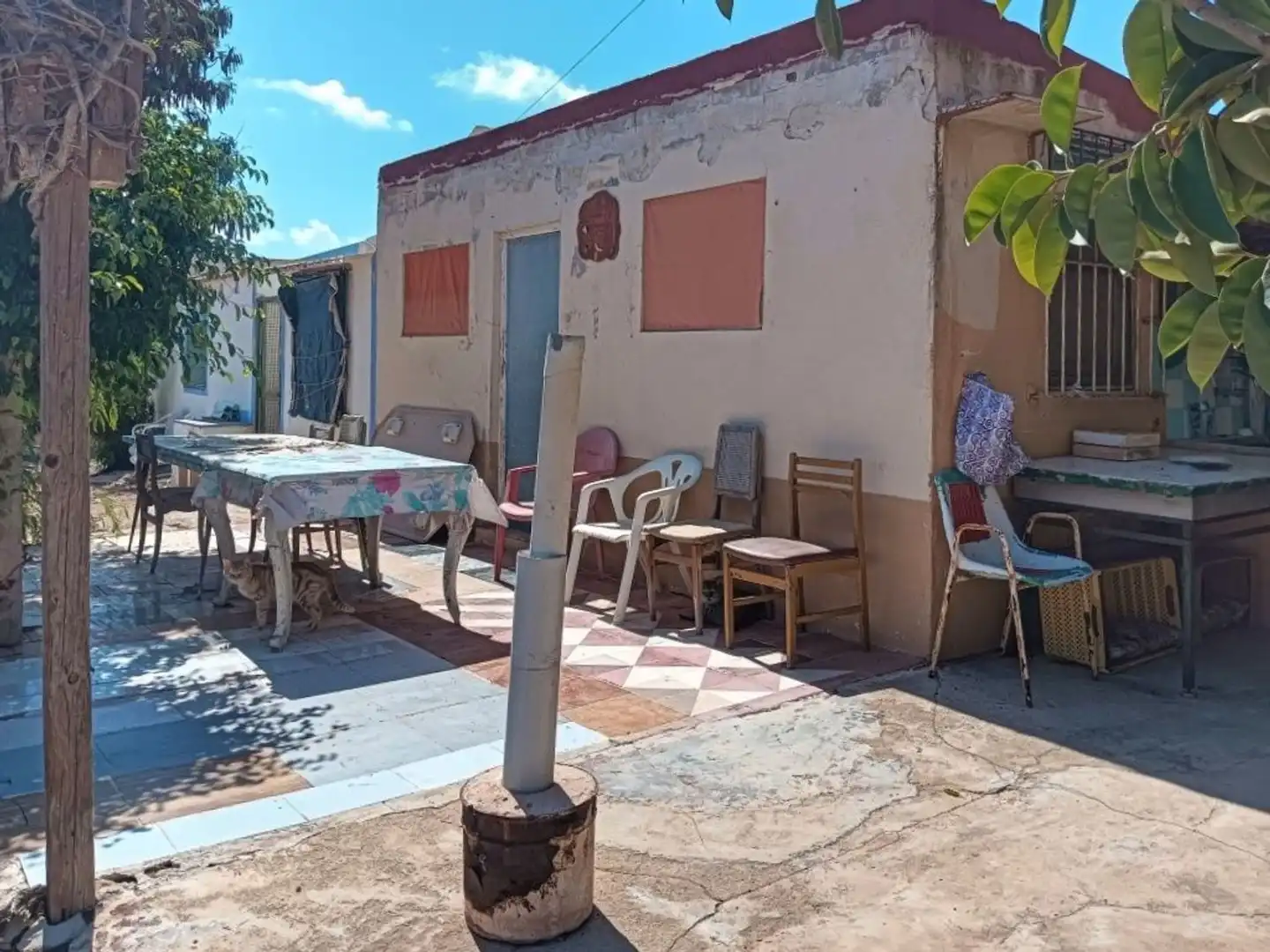 Terraza de Finca rústica en venta en Santa Pola con Jardín privado
