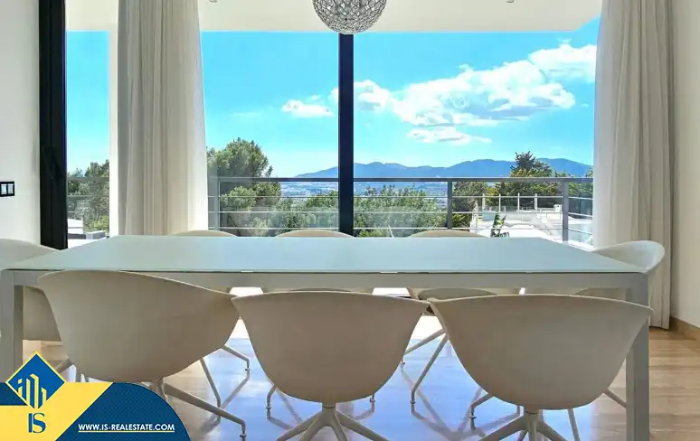 Dining room of Houses for sale in Santa Eulària des Riu  with Terrace, Swimming Pool and Furnished