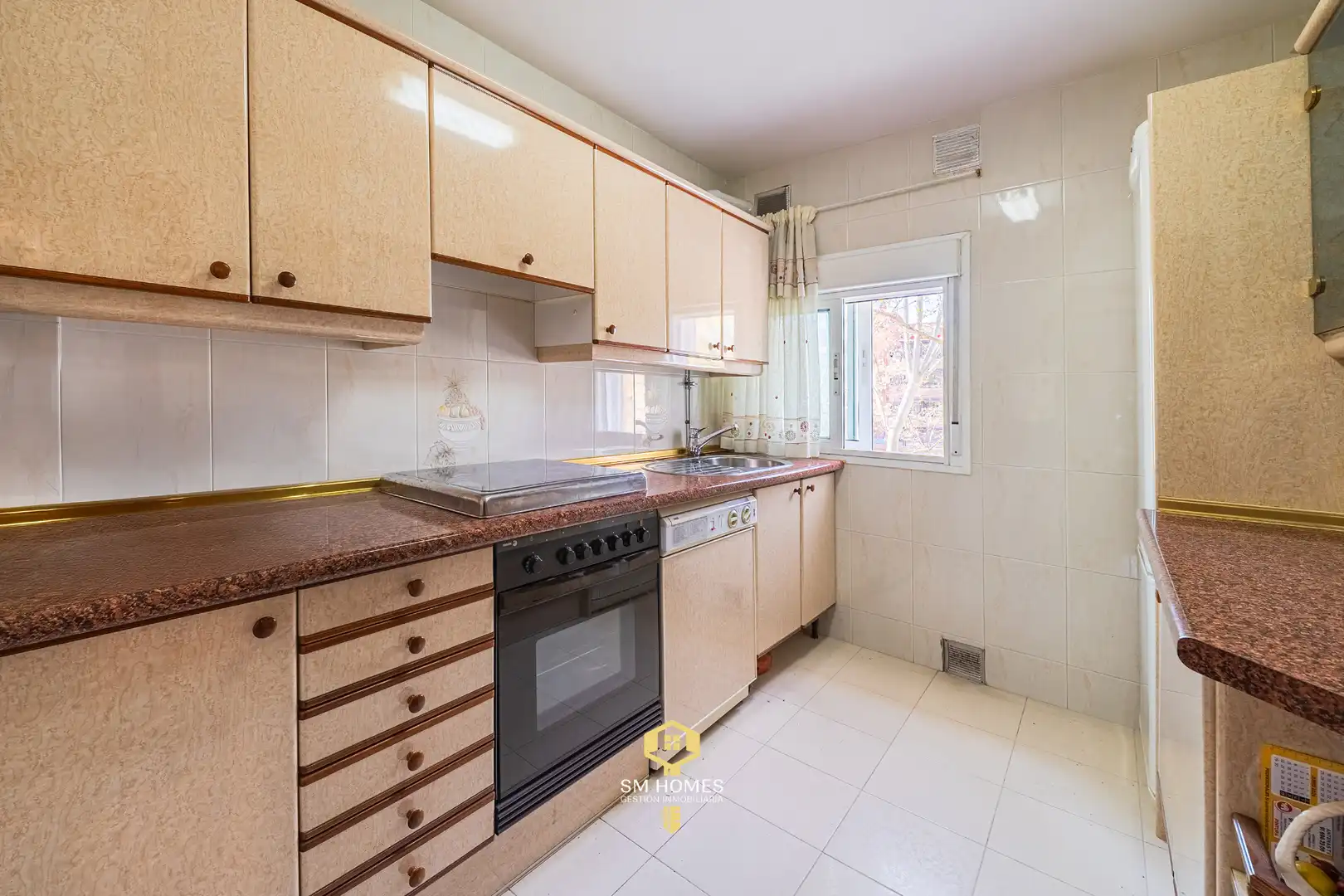 Küche von Wohnung zum Verkauf in Coslada mit Terrasse, Möbliert und Ofen