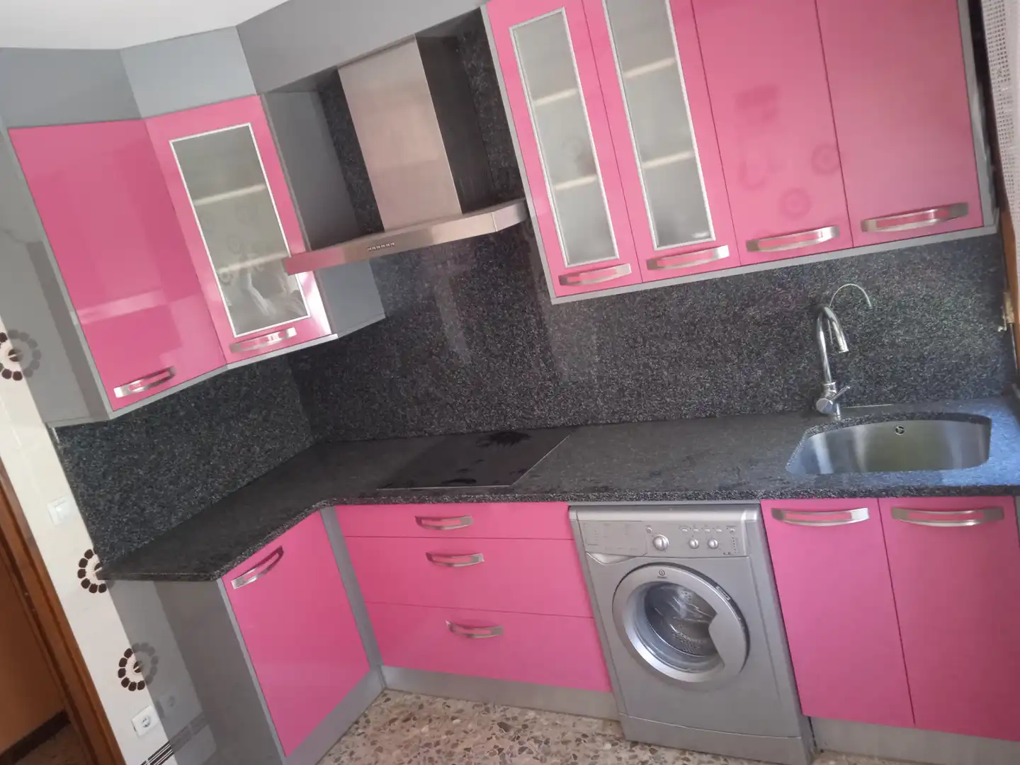 Cuina de Casa adosada en venda en Vinaceite amb Calefacció, Moblat i Forn