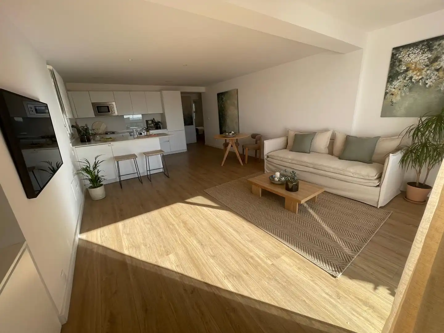 Living room of Attic for sale in  Palma de Mallorca  with Air Conditioner and Furnished