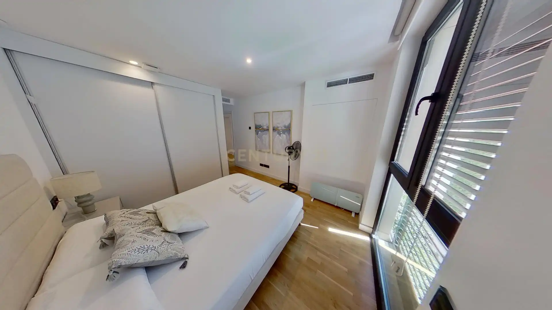 Habitación de Apartamento de alquiler en Málaga con Aire acondicionado, Lavadora y Microondas