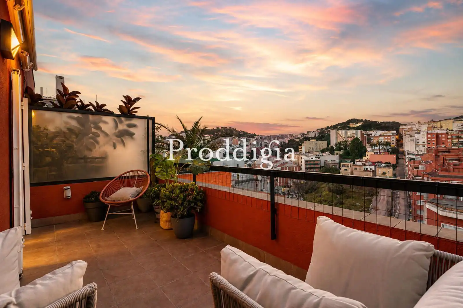 Terrasse von Dachboden zum Verkauf in Barcelona mit Klimaanlage, Heizung und Terrasse