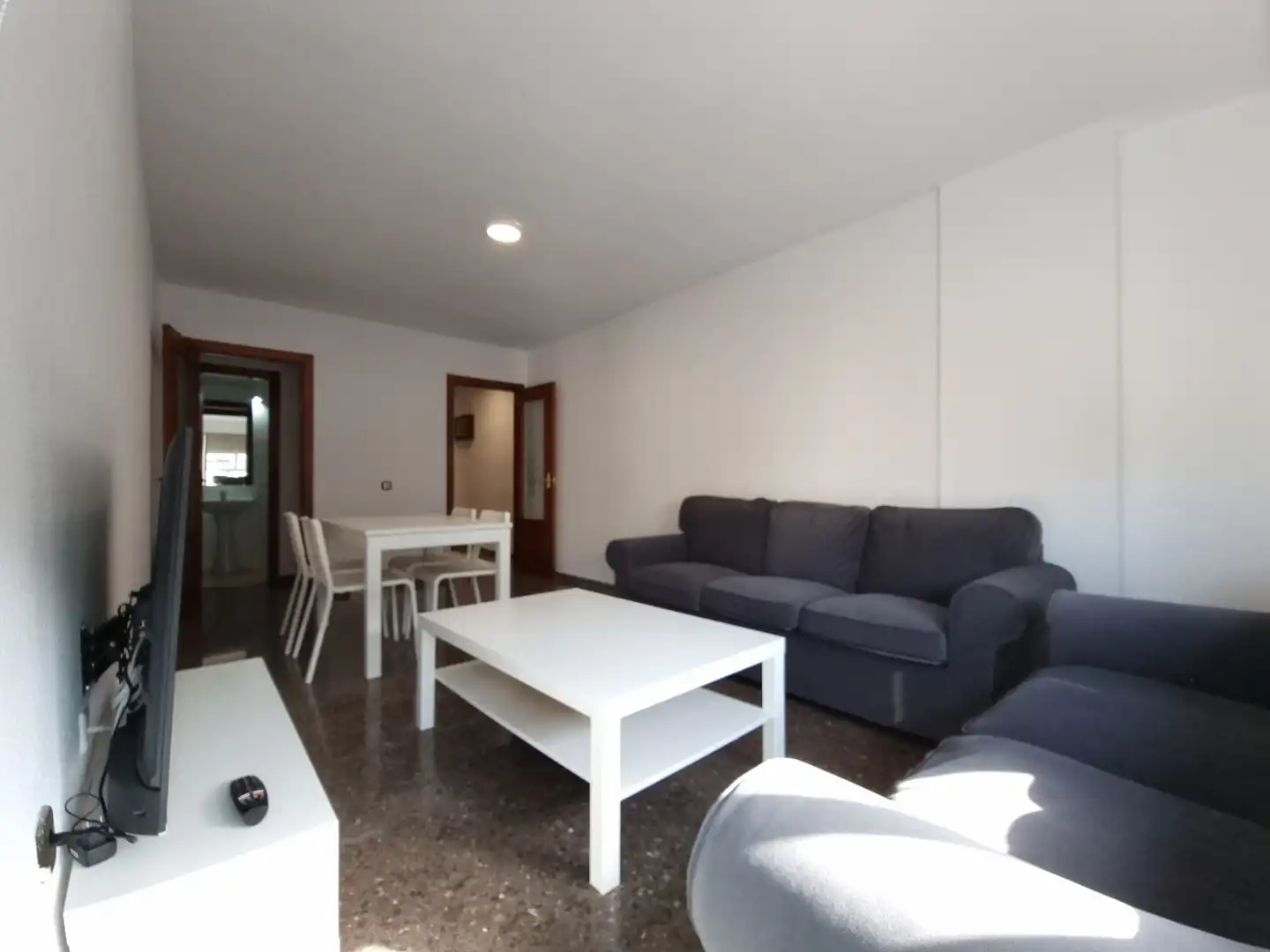 Sala d'estar de Pis de lloguer en Valencia amb Terrassa, Moblat i Forn