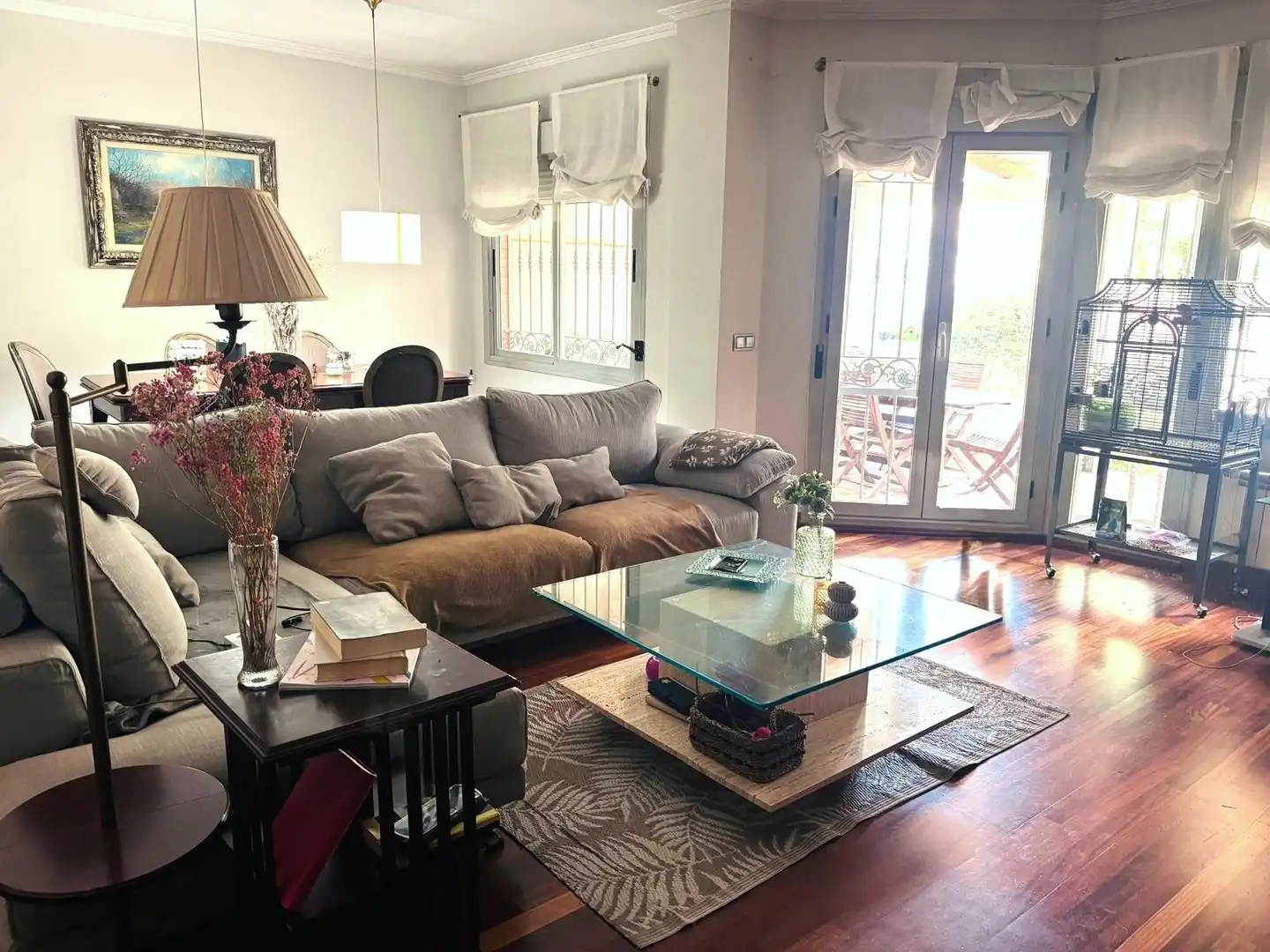 Sala de estar de Casa adosada en venta en Leganés con Calefacción, Jardín privado y Terraza