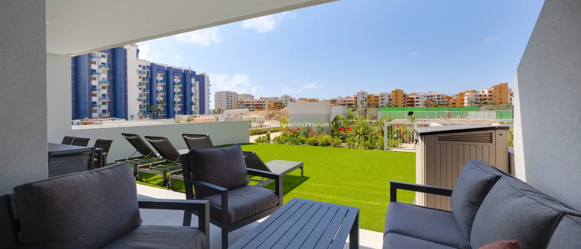 Terrace of Flat for sale in Orihuela  with Air Conditioner, Heating and Private garden