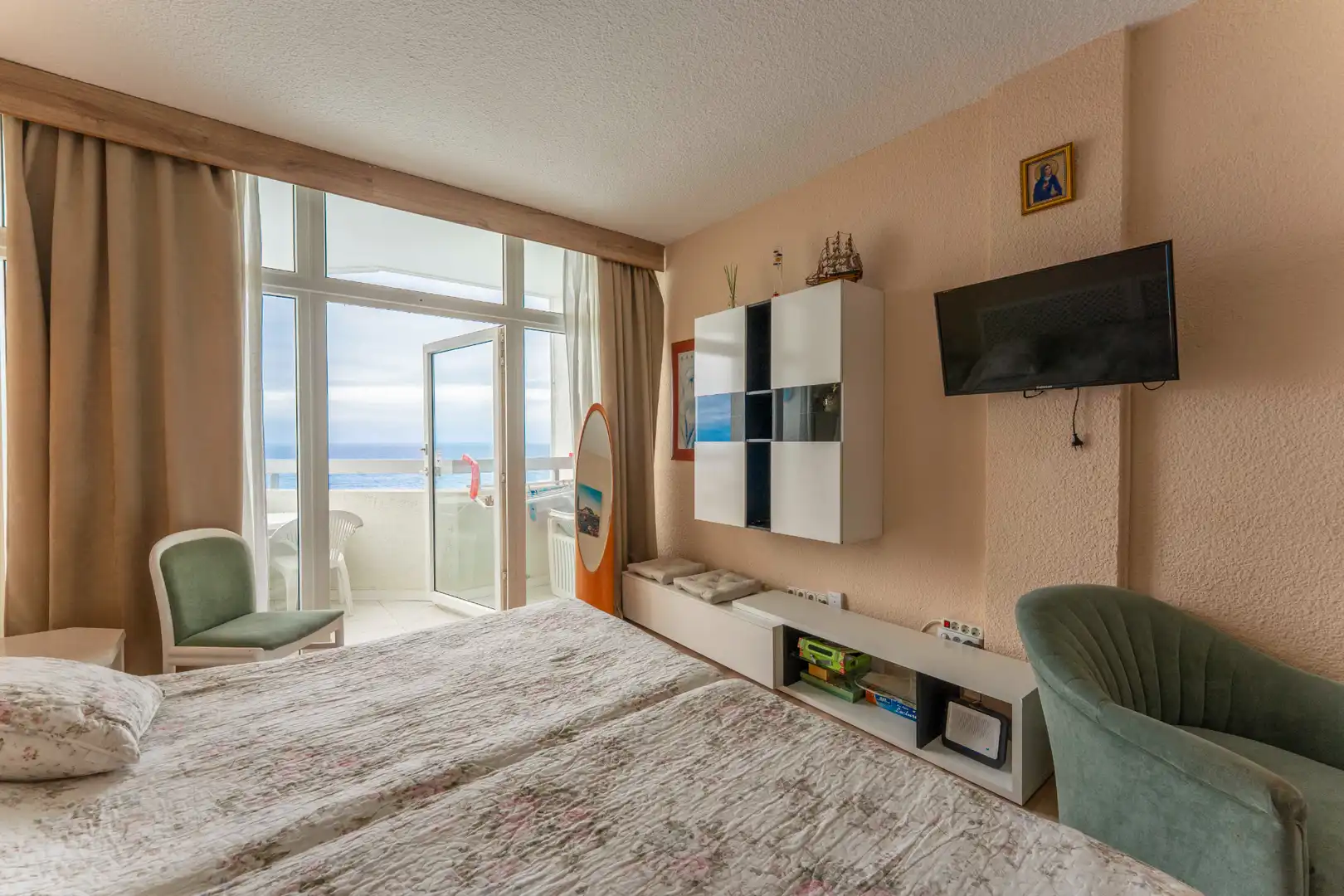 Schlafzimmer von Wohnung zum Verkauf in Los Realejos mit Möbliert, Balkon und Gemeinschaftspool