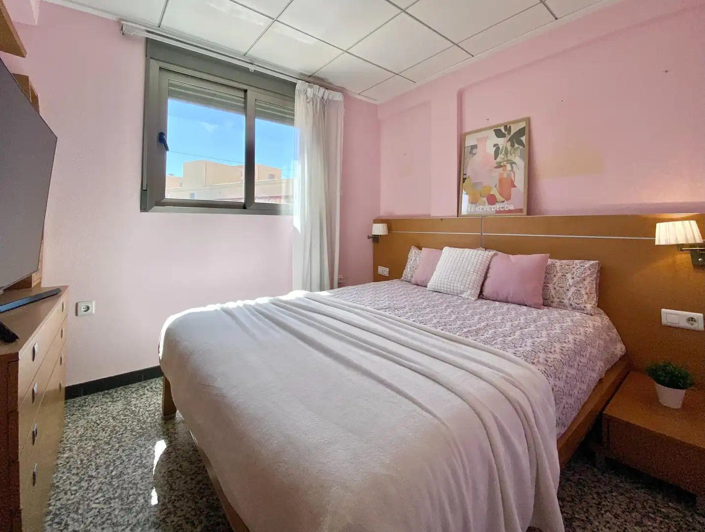 Bedroom of Flat for sale in La Pobla de Farnals  with Air Conditioner, Private garden and Balcony