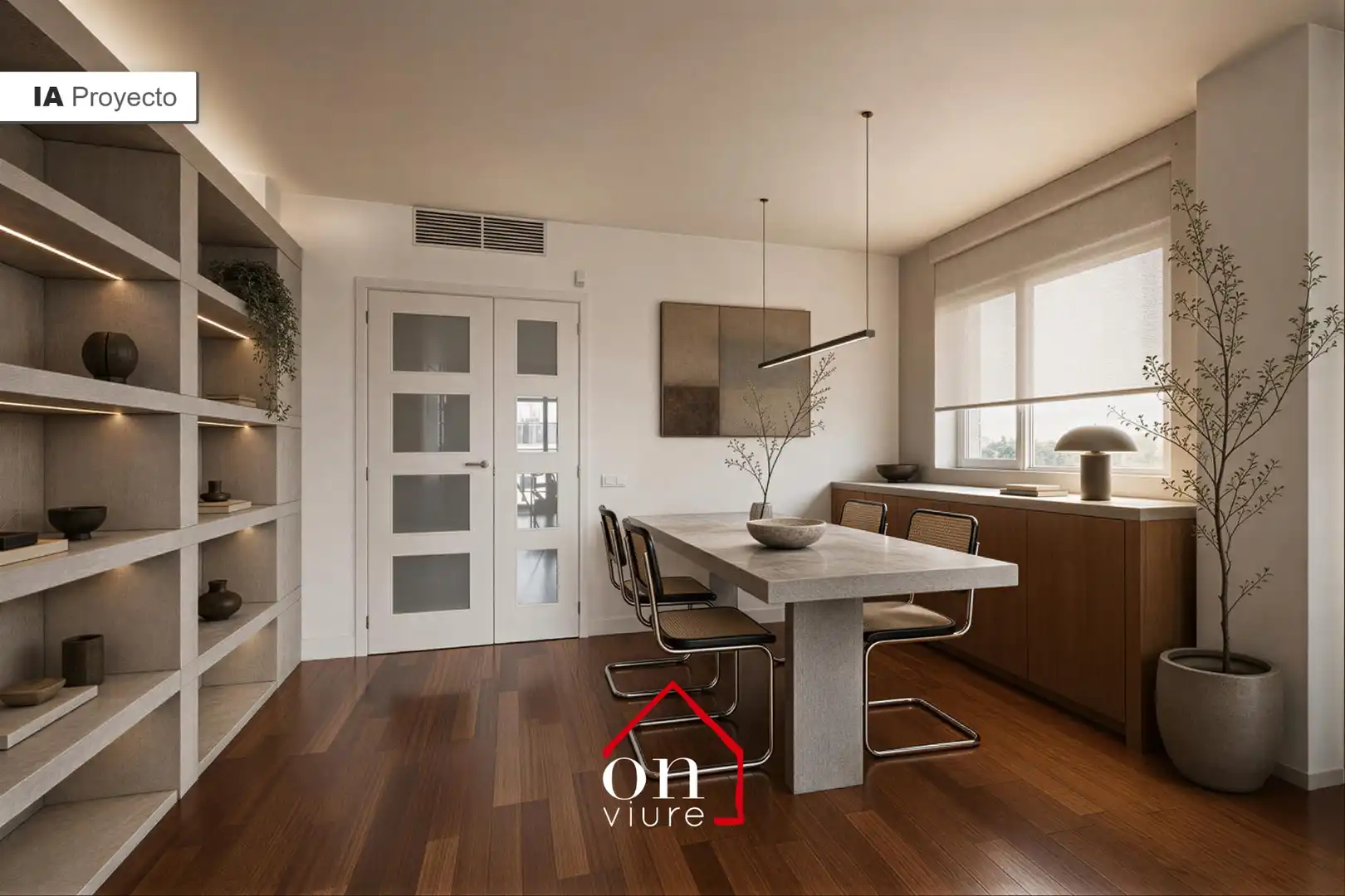 Dining room of Attic for sale in Sant Cugat del Vallès  with Air Conditioner, Heating and Parquet flooring