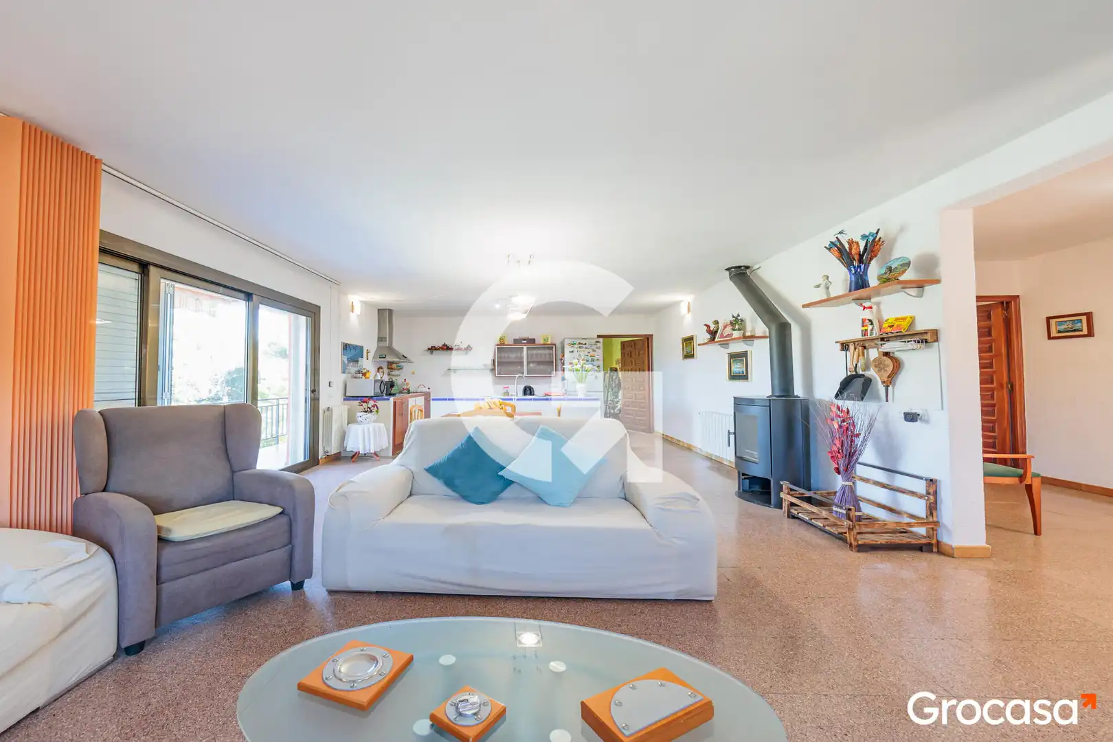Sala d'estar de Casa o xalet en venda en Terrassa amb Aire condicionat, Calefacció i Jardí privat