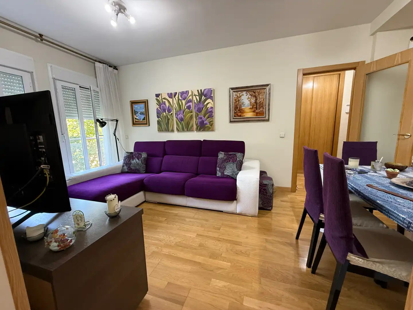 Living room of Flat for sale in Arganda del Rey  with Heating, Parquet flooring and Terrace