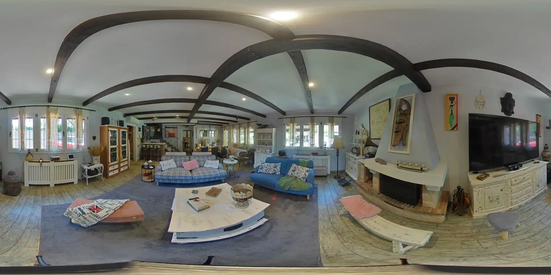 Sala d'estar de Casa o xalet en venda en Rubí amb Aire condicionat, Calefacció i Piscina