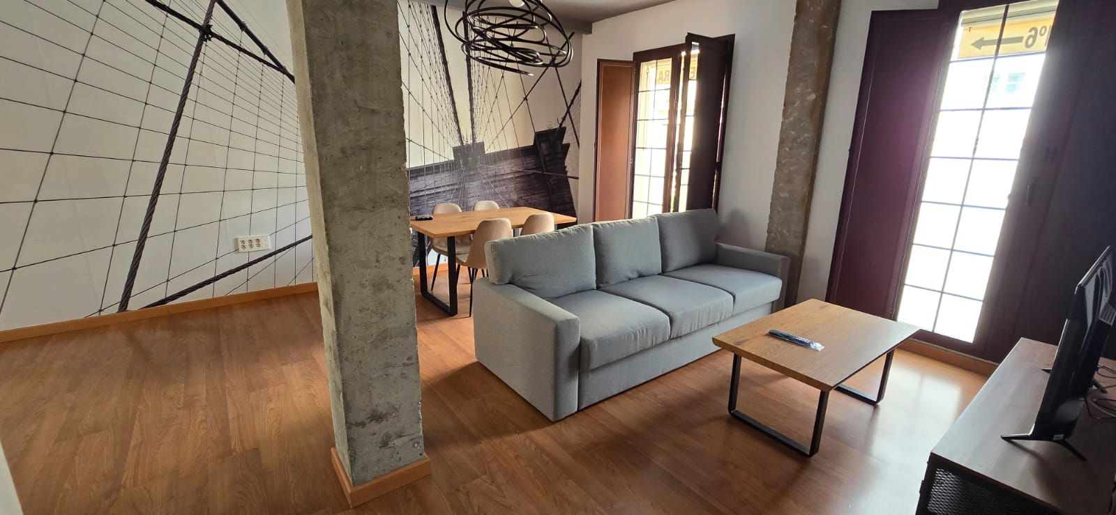 Living room of Apartment for rent in Jerez de la Frontera  with Air Conditioner, Furnished and Balcony