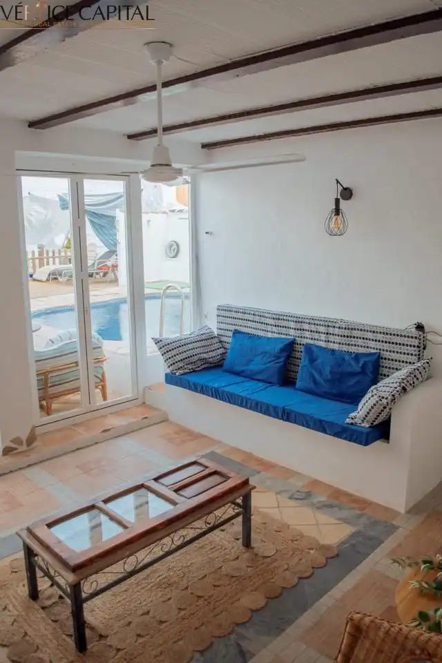 Living room of Houses for sale in Villanueva de Algaidas  with Air Conditioner, Terrace and Swimming Pool