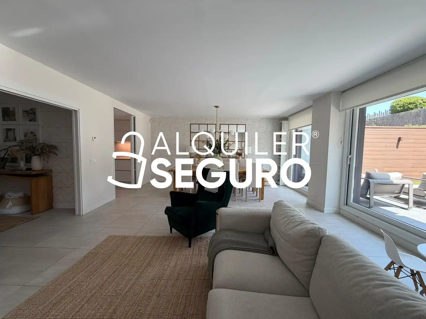 Sala de estar de Casa o chalet de alquiler en Boadilla del Monte con Aire acondicionado, Calefacción y Terraza