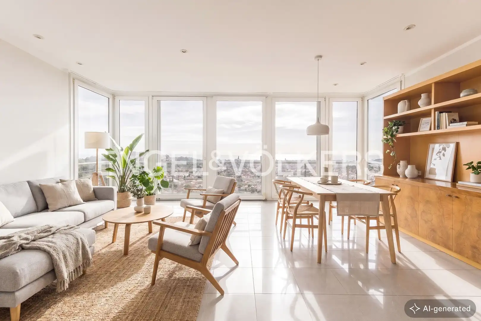 Living room of Houses for sale in Barcelona  with Air Conditioner, Heating and Private garden