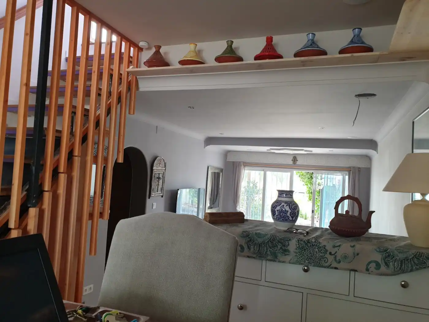 Living room of Houses for sale in Calpe / Calp  with Air Conditioner, Heating and Private garden