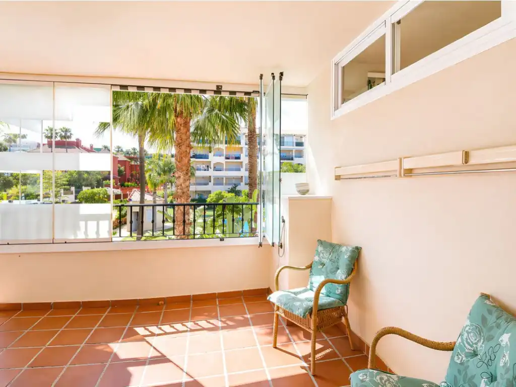 Terrasse von Wohnung zum Verkauf in Mijas mit Klimaanlage, Möbliert und Ofen