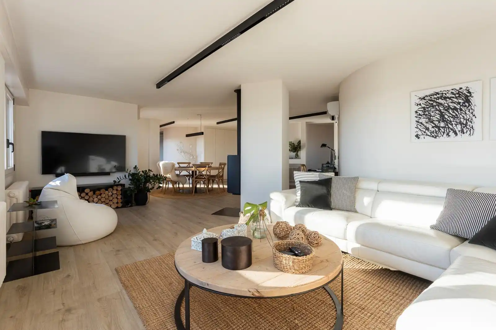 Sala de estar de Ático en venta en Figueres con Terraza y Amueblado