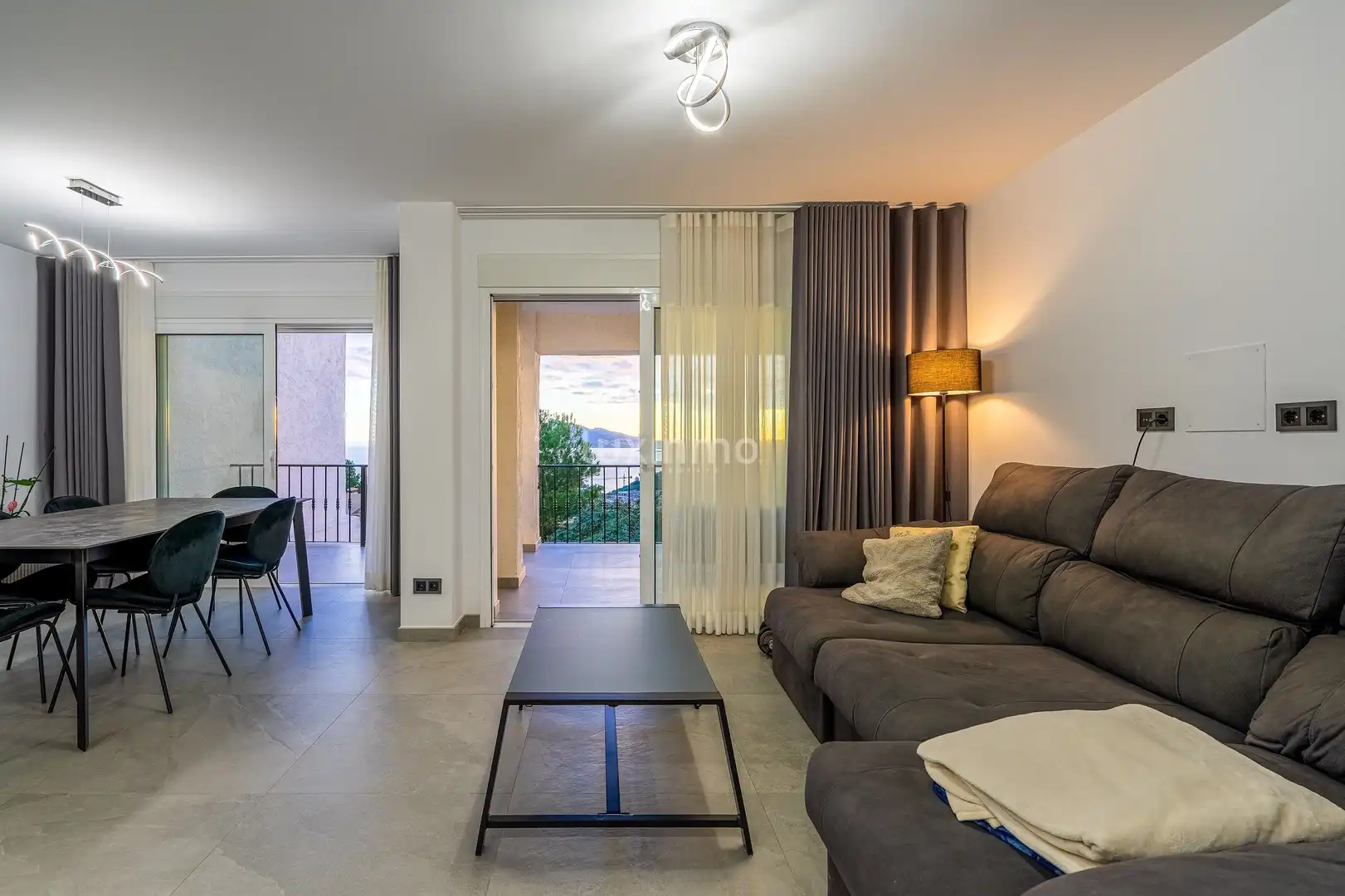 Wohnzimmer von Country house zum Verkauf in Altea mit Klimaanlage, Heizung und Terrasse