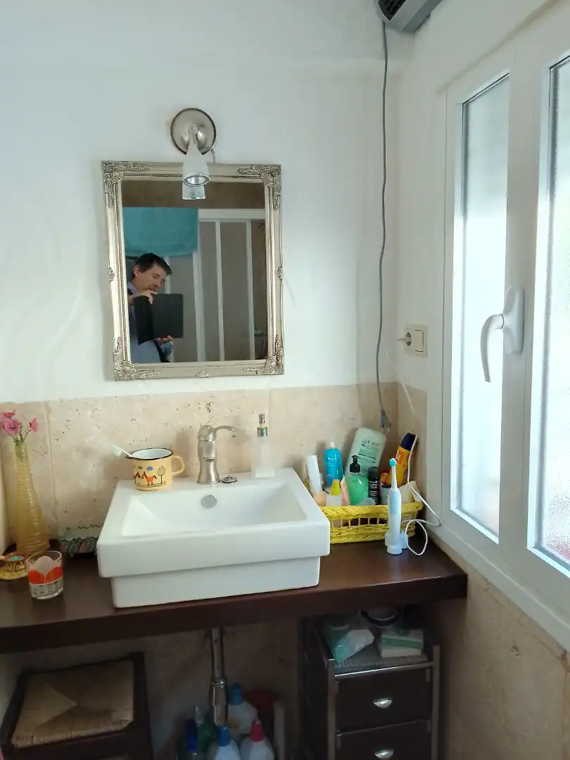 Bathroom of Country homes for sale in Villaluenga del Rosario  with Heating, Furnished and Washing machine