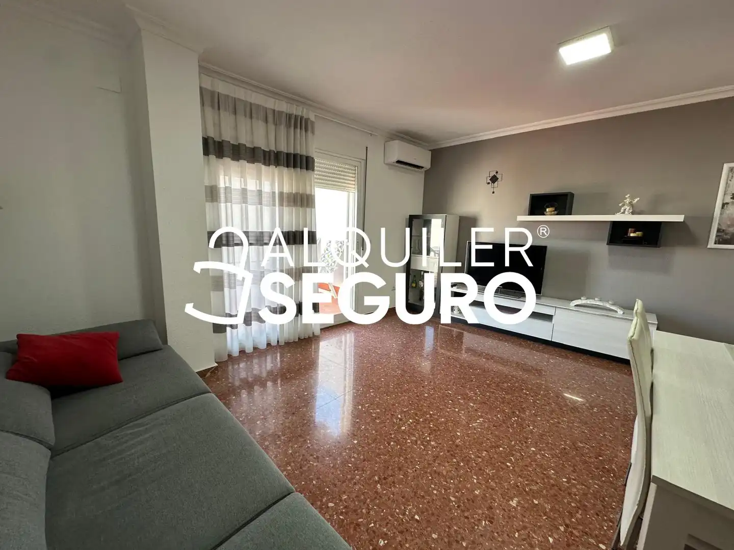 Living room of Flat for rent in Chiva  with Air Conditioner, Terrace and Furnished