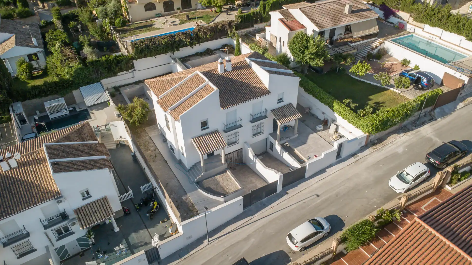Vista exterior de Casa o xalet en venda en Padul amb Jardí privat, Piscina i Balcó