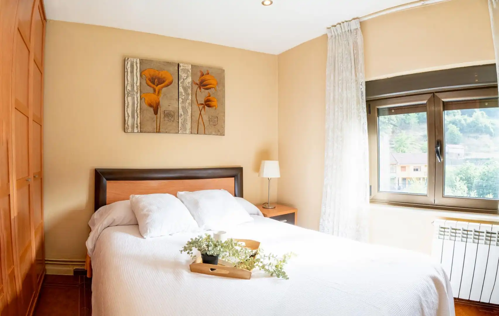 Bedroom of Flat for sale in Aller  with Heating and Furnished