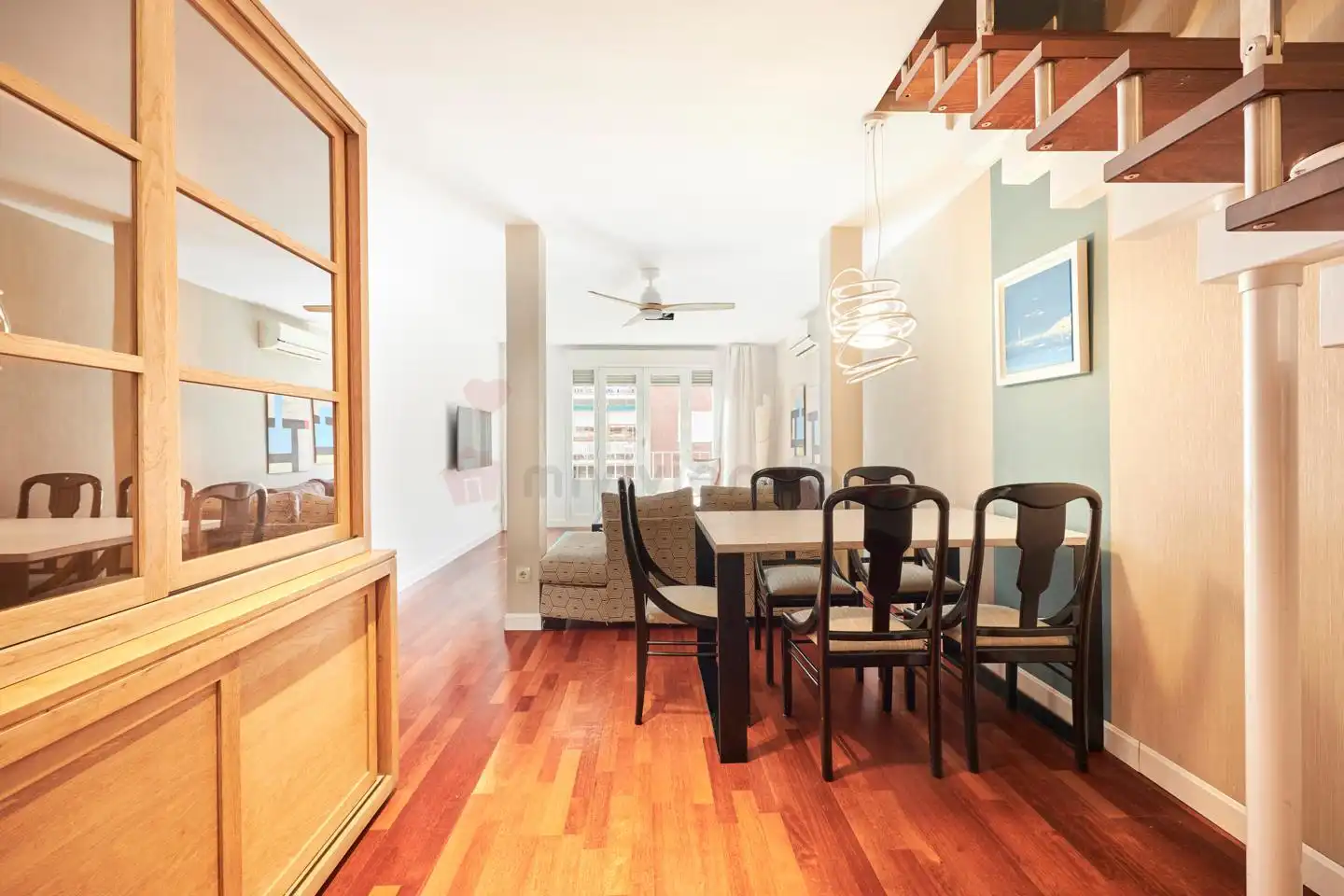 Dining room of Duplexes for rent in Madrid  with Air Conditioner, Heating and Terrace