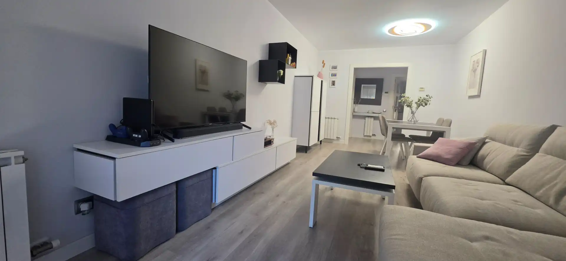 Wohnzimmer von Wohnung zum Verkauf in Sant Adrià de Besòs mit Klimaanlage, Heizung und Parkett