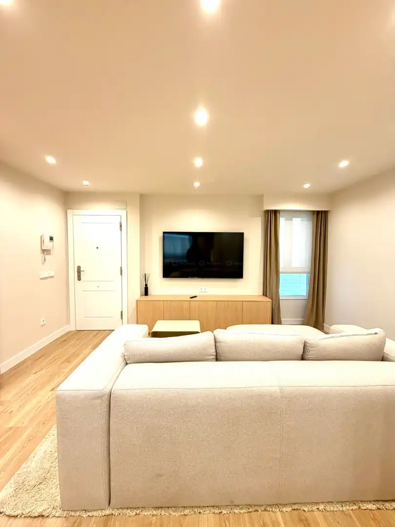 Living room of Flat for rent in Gijón   with Heating and Furnished